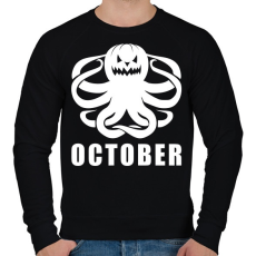 PRINTFASHION Október - Férfi pulóver - Fekete