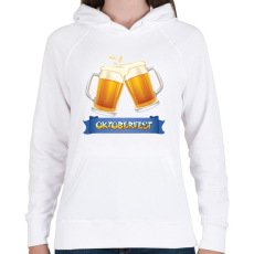 PRINTFASHION Oktoberfest - Női kapucnis pulóver - Fehér