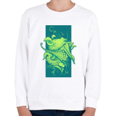 PRINTFASHION Oktopusz - Gyerek pulóver - Fehér