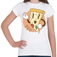 PRINTFASHION Olasz pizza - Női póló - Fehér női póló