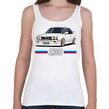 PRINTFASHION Old but gold. E30 - Női atléta - Fehér női trikó