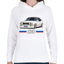 PRINTFASHION Old but gold. E30 - Női kapucnis pulóver - Fehér női pulóver, kardigán