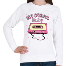 PRINTFASHION Old  School Baby - Női pulóver - Fehér női póló