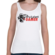 PRINTFASHION Old School Gamer - Női atléta - Fehér női trikó