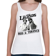 PRINTFASHION Old School Legends - Női atléta - Fehér női trikó