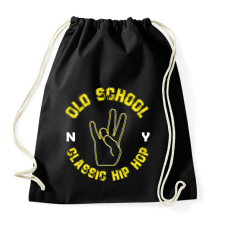 PRINTFASHION Old school - Sportzsák, Tornazsák - Fekete tornazsák