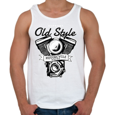 PRINTFASHION Old Style - Férfi atléta - Fehér atléta, trikó