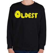 PRINTFASHION Oldest - Legidősebb tesó - Gyerek pulóver - Fekete gyerek pulóver, kardigán