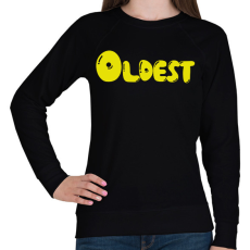 PRINTFASHION Oldest - Legidősebb tesó - Női pulóver - Fekete