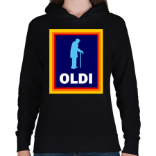 PRINTFASHION OLDI (b) - Női kapucnis pulóver - Fekete női pulóver, kardigán