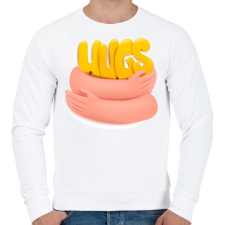 PRINTFASHION Ölelj meg - Férfi pulóver - Fehér női pulóver, kardigán