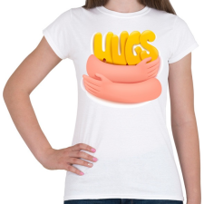 PRINTFASHION Ölelj meg - Női póló - Fehér női póló