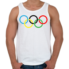 PRINTFASHION Olimpia - Férfi atléta - Fehér atléta, trikó