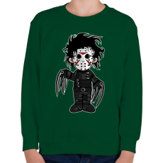 PRINTFASHION Ollókezű Edward - Gyerek pulóver - Sötétzöld