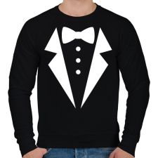 PRINTFASHION Öltöny - Férfi pulóver - Fekete férfi pulóver, kardigán