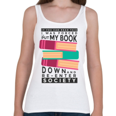 PRINTFASHION Olvasás - Női atléta - Fehér
