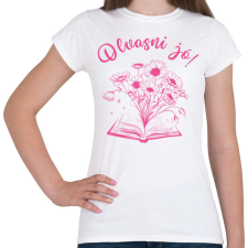 PRINTFASHION Olvasni jó! - Női póló - Fehér női póló