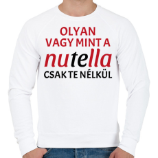 PRINTFASHION Olyan vagy - Férfi pulóver - Fehér
