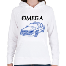 PRINTFASHION Omega - Női kapucnis pulóver - Fehér