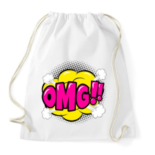 PRINTFASHION OMG! - Sportzsák, Tornazsák - Fehér tornazsák