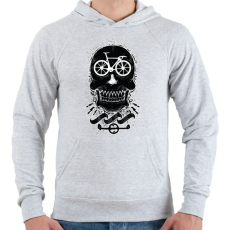 PRINTFASHION On Gear One Love - Férfi kapucnis pulóver - Sport szürke