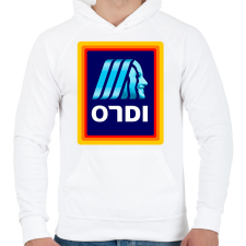 PRINTFASHION Ondi - Férfi kapucnis pulóver - Fehér férfi pulóver, kardigán