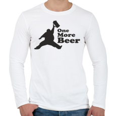 PRINTFASHION one more beer - Férfi hosszú ujjú póló - Fehér