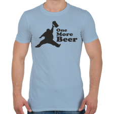 PRINTFASHION one more beer - Férfi póló - Világoskék férfi póló