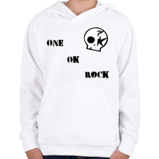 PRINTFASHION One Ok Rock - Gyerek kapucnis pulóver - Fehér