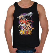 PRINTFASHION One Piece - Férfi atléta - Fekete női trikó