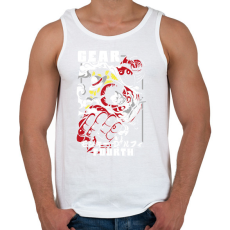 PRINTFASHION One Piece Gear 4 - Férfi atléta - Fehér