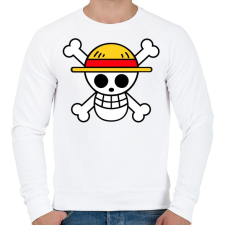 PRINTFASHION One piece - Logo - Férfi pulóver - Fehér férfi pulóver, kardigán