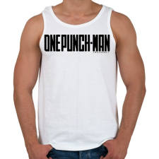 PRINTFASHION One Punch Man logo - Férfi atléta - Fehér atléta, trikó
