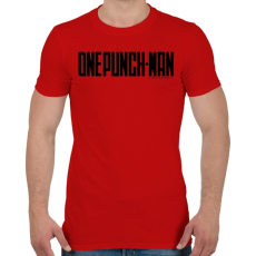 PRINTFASHION One Punch Man logo - Férfi póló - Piros