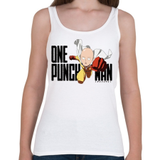 PRINTFASHION One Punch Man - Női atléta - Fehér női trikó