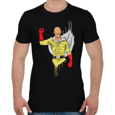 PRINTFASHION One Punch Man Saitama - Férfi póló - Fekete