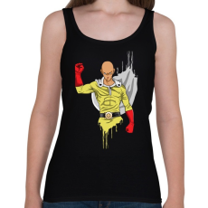 PRINTFASHION One Punch Man Saitama - Női atléta - Fekete