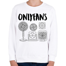 PRINTFASHION Onlyfans - Gyerek pulóver - Fehér gyerek pulóver, kardigán