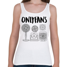 PRINTFASHION Onlyfans - Női atléta - Fehér női trikó