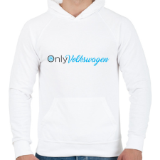 PRINTFASHION OnlyVolkswagen - Férfi kapucnis pulóver - Fehér férfi pulóver, kardigán
