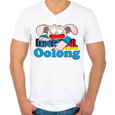 PRINTFASHION Oolong - Férfi V-nyakú póló - Fehér