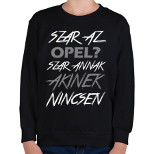 PRINTFASHION Opel - Gyerek pulóver - Fekete gyerek pulóver, kardigán