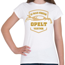 PRINTFASHION Opel sofőr - Női póló - Fehér női póló