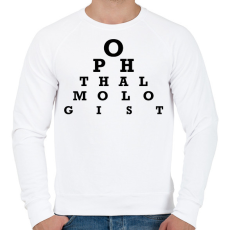 PRINTFASHION Ophthalmologist - szemész - Férfi pulóver - Fehér