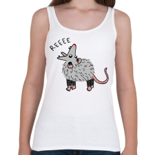 PRINTFASHION Oposszum #2 - Női atléta - Fehér női trikó