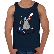 PRINTFASHION Oposszum - Férfi atléta - Sötétkék