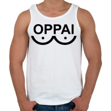 PRINTFASHION Oppai Saitama - Férfi atléta - Fehér atléta, trikó