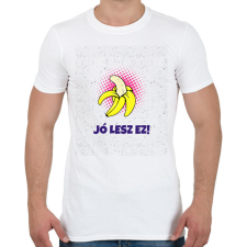 PRINTFASHION Orális banán - Férfi póló - Fehér férfi póló