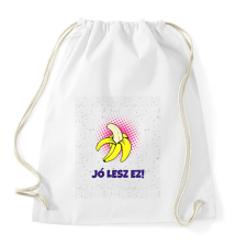 PRINTFASHION Orális banán - Sportzsák, Tornazsák - Fehér tornazsák