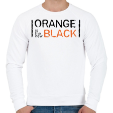 PRINTFASHION Orange is the new Black - Férfi pulóver - Fehér férfi pulóver, kardigán